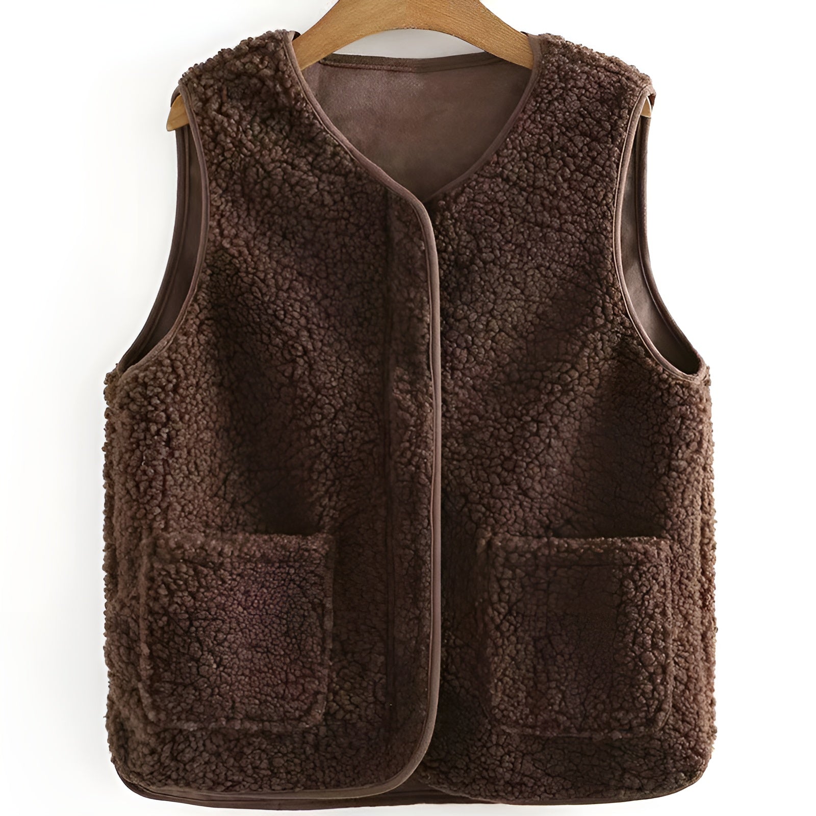 AuroraFleece™ | Chaleco de Sherpa Cálido