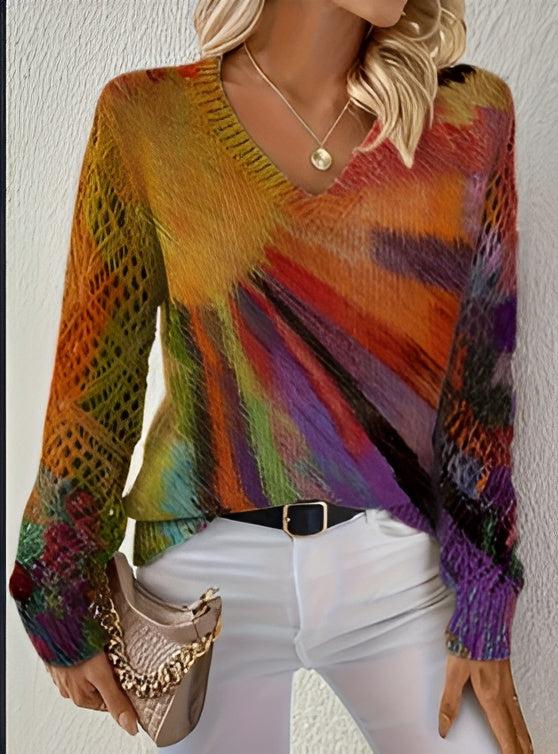 Florencia™ – Cárdigan floral de punto