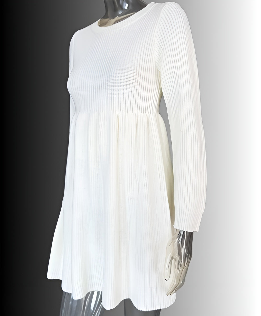 Amarís™ | Vestido Casual de Cuello Alto – Sin Cinturón