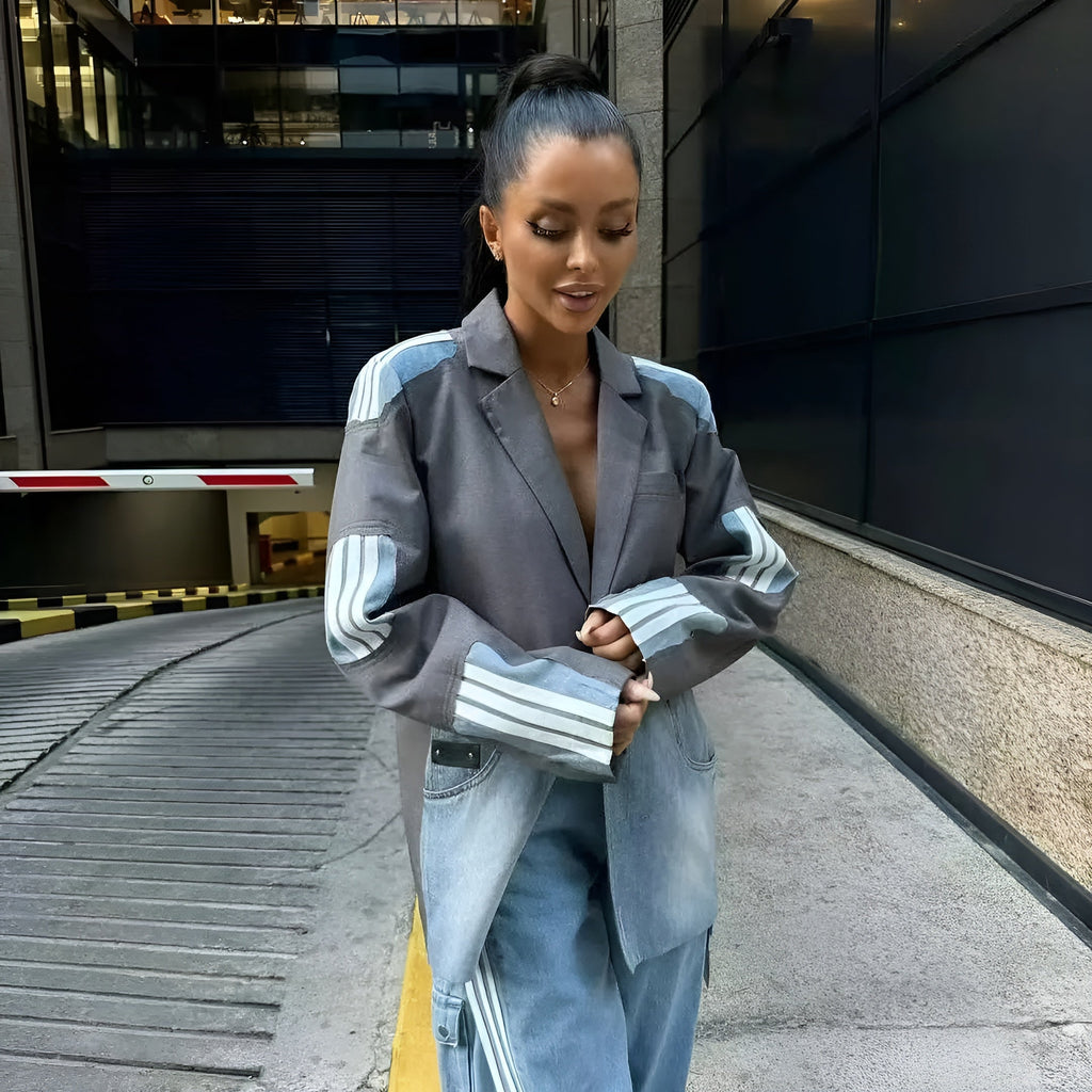 Luz Denim™ – Blazer con un toque único de mezclilla