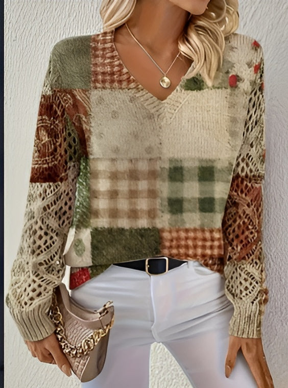 Florencia™ – Cárdigan floral de punto